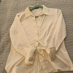J. McLaughlin Cream Button Down